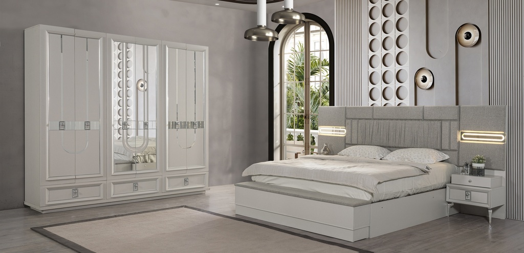 King Bedroom Set 10 PC | Lora