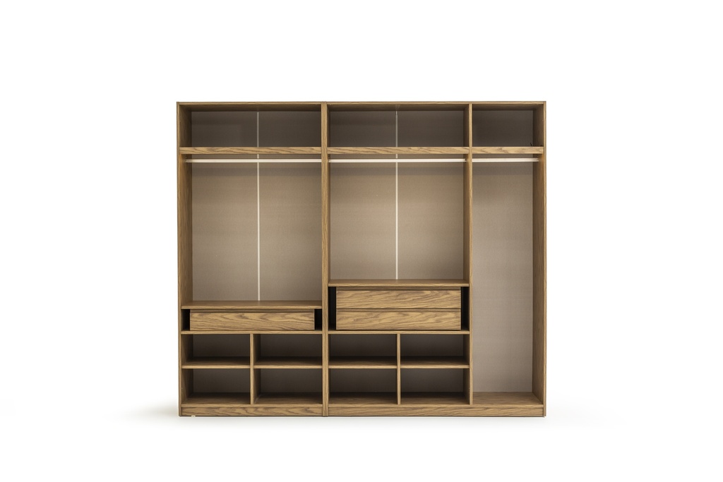 Wardrobe 5 Doors | Latte
