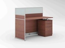 Alu. Workstation | 1 Seater | 600 | H18-1