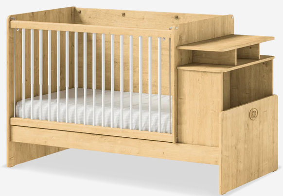 Baby Bed W/Table & Telescopic | Mocha | 20.30.1023