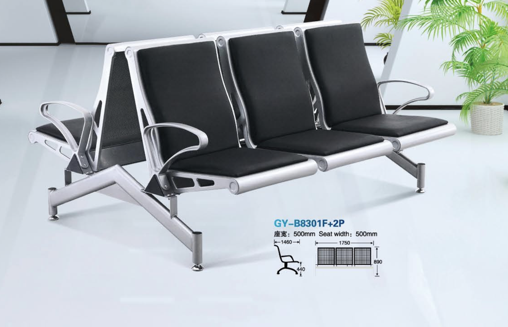 Steel Public Seating | 3 Seater