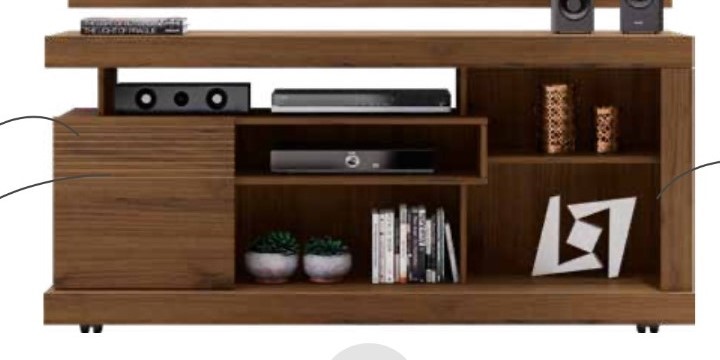 Rack | TV 65" | Walnut | Gramado