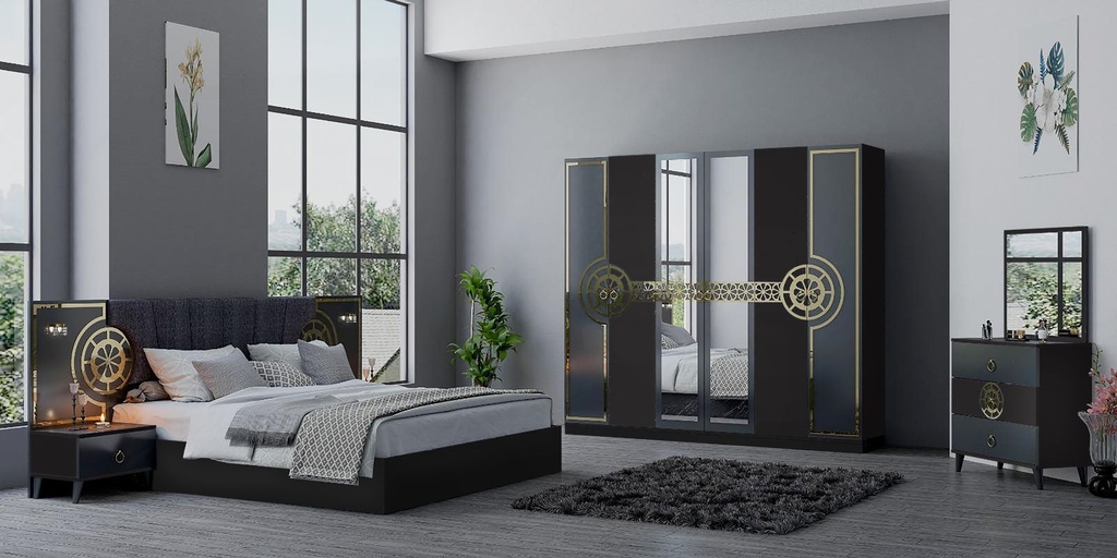 King Bedroom Set + Wardrobe | Hermes 11