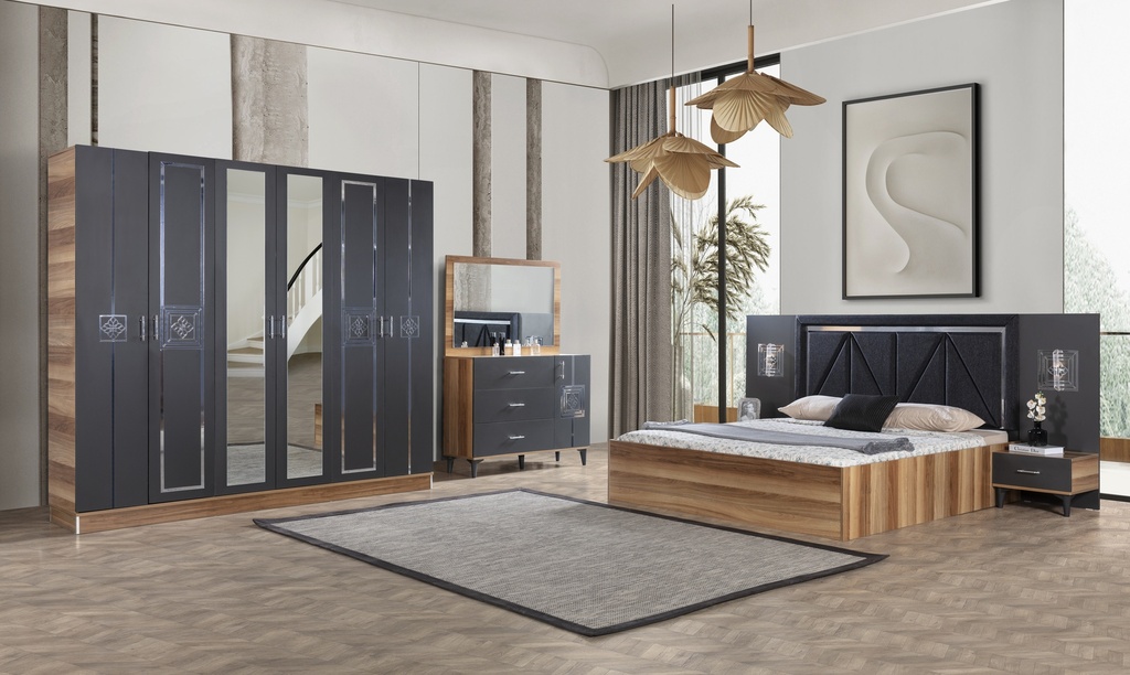 King Bedroom Set + Wardrobe | Helen