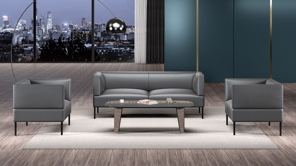 Office Lounge Set 3+1+1 | Grey | 03