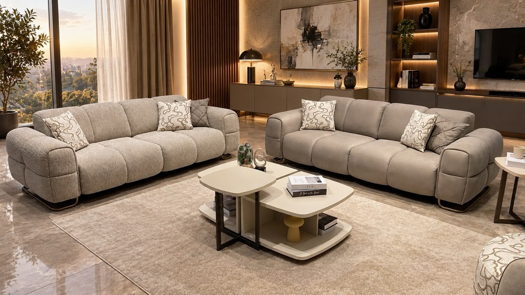 Sofa Set 3+3+1 | Lorin