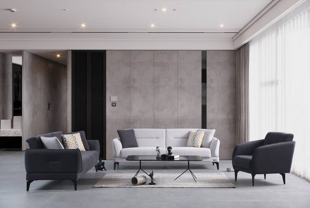 Sofa Set 3+3+1 | Asel
