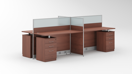 [HJ1WS07] Workstation | 4 Seater | 600 | H18-4