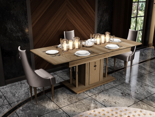 [AP2DTS02] Dining Table + Buffet + Mirror | Bigadic 