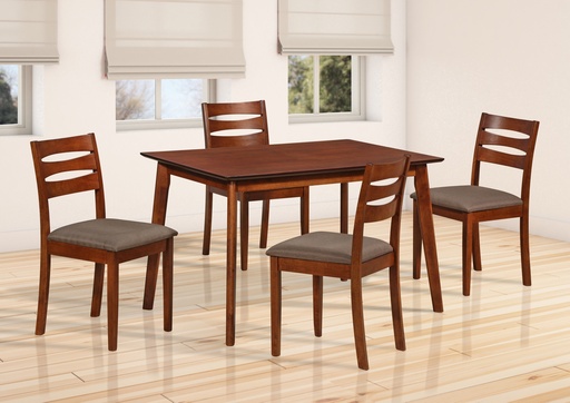 [SYF2DTS03] Dining Table Set 4 Chairs | Felicia