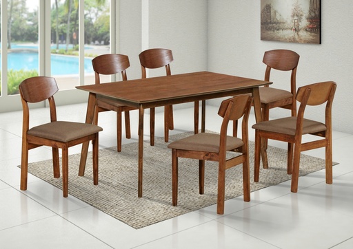 [SYF2DTS06] Dining Table Set 6 Chairs | Alisson