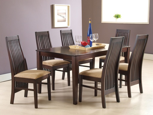 [SYF2DTS07] Dining Table Set 6 Chairs | Havana