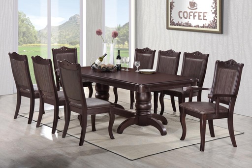 [CS2DTS17] Dining Table Set 8 Chairs | Birmingham | SD287