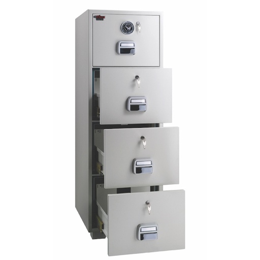 [ES1SF10] Fire Resistant File Cabinet 4D 680 | 308 Kgs