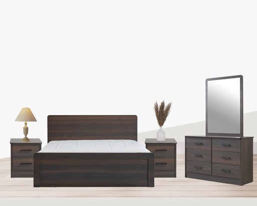 [AP2KBRS12] King Bedroom Set 5 PC | Moon | Asil