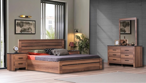 [AP2KBRS10] King Bedroom Set 5 PC | Hazar Lotus | Kayna