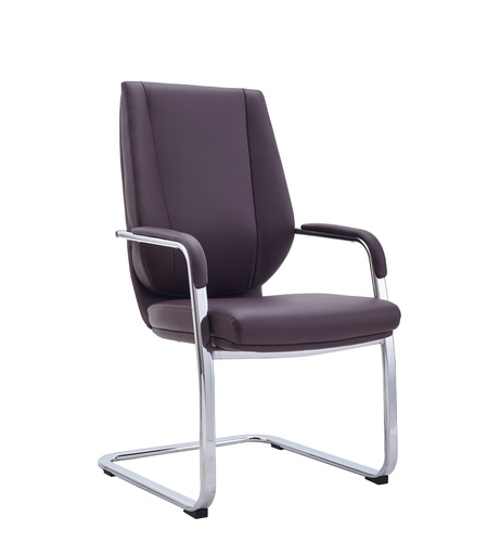 [XF1VAC12] Visitor Armchair | PU-L | Black | 255