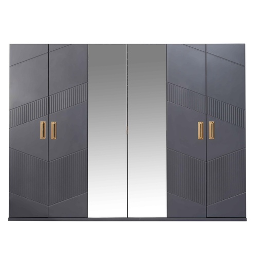 [AP2WR6D01] Wardrobe 6 Doors | Bernard