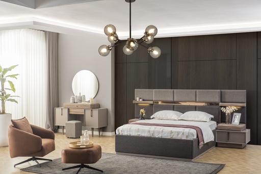 [LD2KBRS37] King Bedroom Set 5 PC | Atlas 