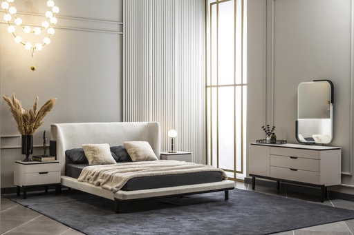 [LD2KBRS36] King Bedroom Set 5 PC | Soho