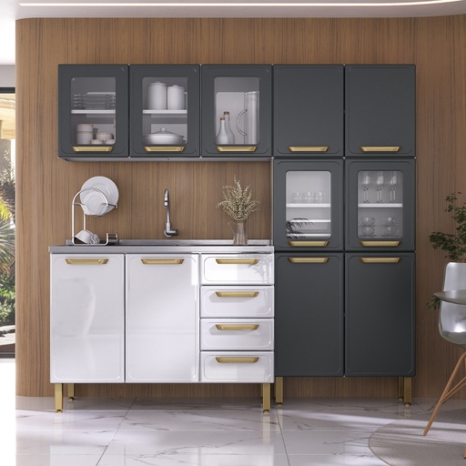 [BT9KS13] Kitchen 3 PC Set | Bella | Sink Top
