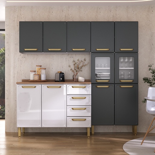 [BT9KS14] Kitchen 3 PC Set | Bella | Wooden Top