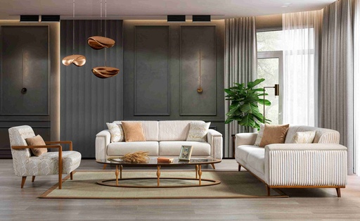 [CN2LRS59] Sofa Set 3+2+1 | Luna