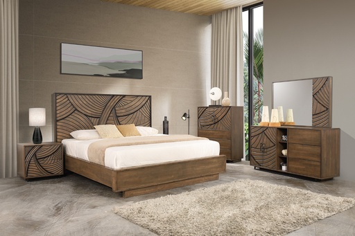 [TI2KBRS43] King Bedroom Set 5 PC | Flore