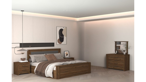 [KN2KBRS43] King Bedroom Set 5 PC | Bilbao