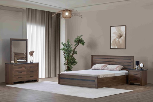 [AP2KBRS47] King Bedroom Set 5 PC | Vanezia Lotus | Kayna
