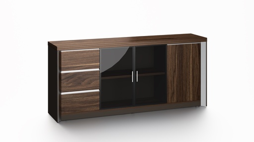[DS1CAB73] Executive Credenza 2000 | Walnut | Boston