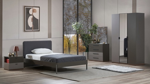 [AP2TBRS02] Twin Bedroom Set 4 PC | Avlonya