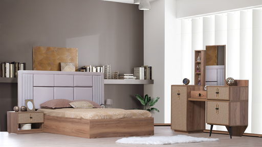 [AP2KBRS49] King Bedroom Set 5 PC | Bigadic