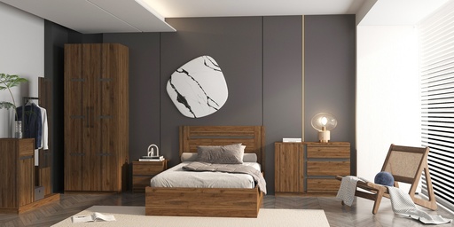 [KN2TBRS04] Twin Bedroom Set 4 PC | Toledo