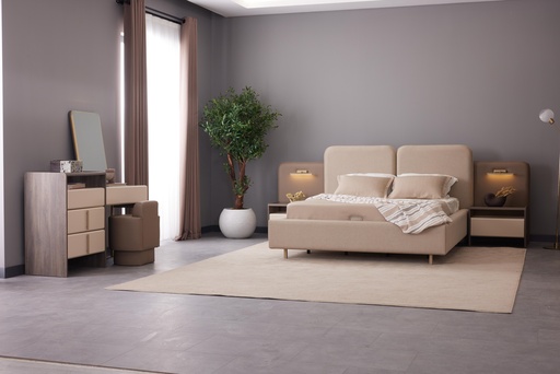 [LD2KBRS52] King Bedroom Set 5 PC | Rosita