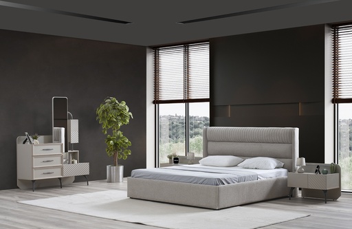 [AP2KBRS56] King Bedroom Set 5 PC | Luna