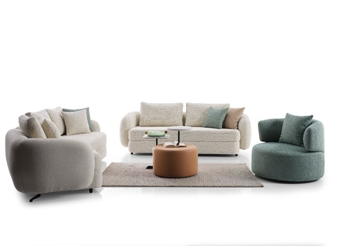 [EL2LRS134] Sofa Set 4+3+1 | Toscana