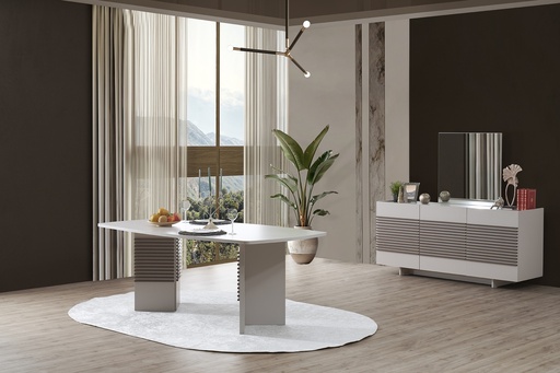 [AP2DTB12] Dining Table & Buffet | Amani