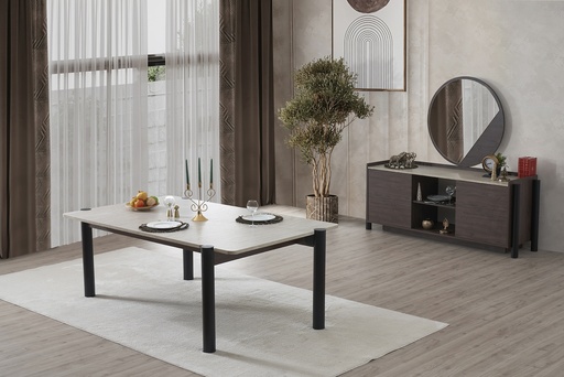 [AP2DTB14] Dining Table & Buffet | Naya