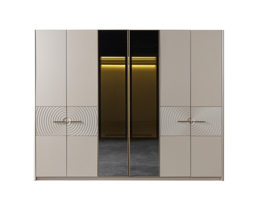 [TK2WR6D34] Wardrobe 6 Doors | Nehir
