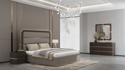 [FT2KBRS66] King Bedroom Set 5 PC | Tian