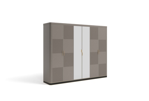 [FT2WR6D37] Wardrobe 6 Doors | Mocha