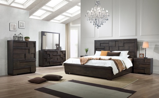 [TI2KBRS65] King Bedroom Set 5 PC | Patras