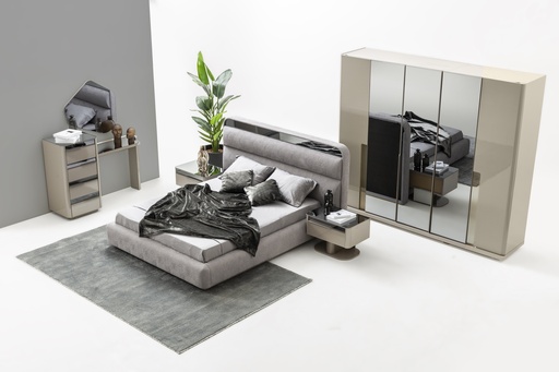[SA2KBRS70] King Bedroom Set 6 PC | Inox