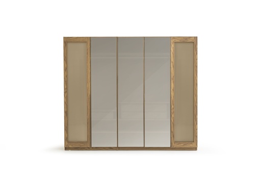 [SA2WR5D14] Wardrobe 5 Doors | Latte