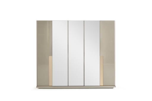 [SA2WR5D15] Wardrobe 5 Doors | Inox
