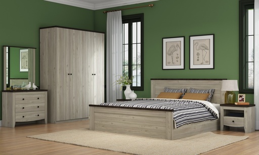 [KN2QBRS01] Queen Bedroom Set 5 PC | Georgia